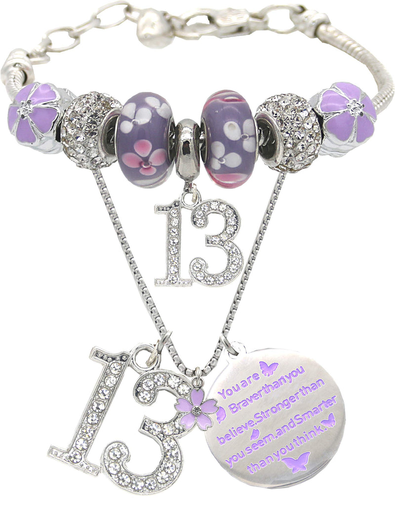 13th Birthday Gifts for Women, 13th Birthday Bracelet for Girls, 13th Birthday