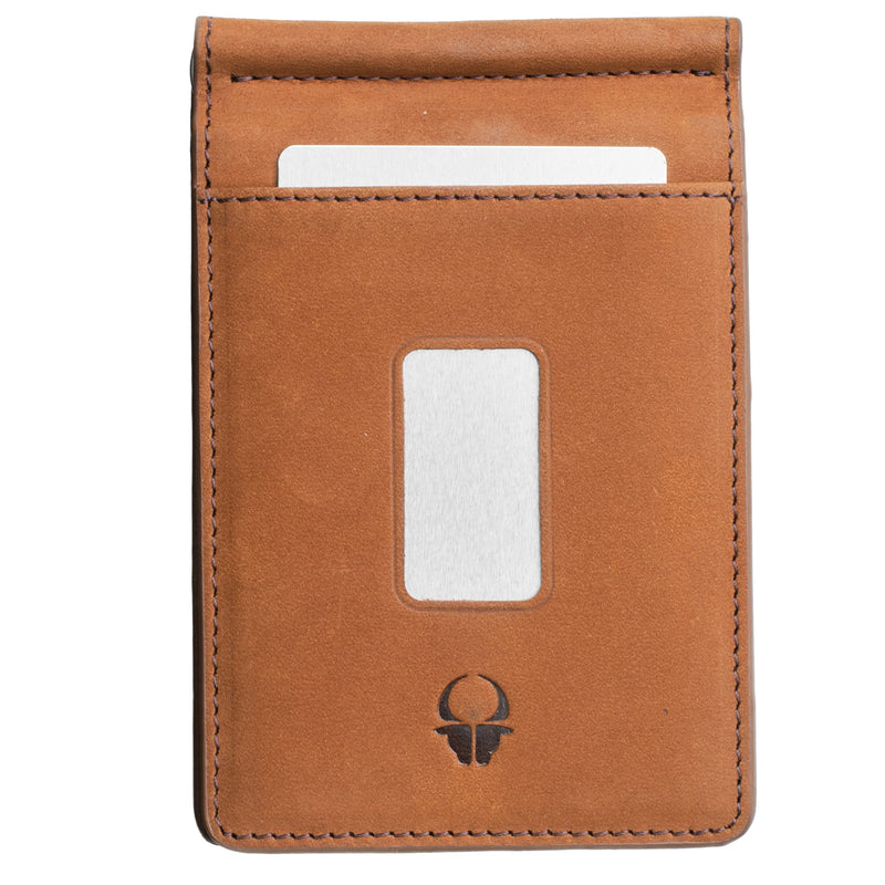 Leather RFID Wallet for Men - 8 Card Slots Slim Bifold Wallet with RFID Blocking