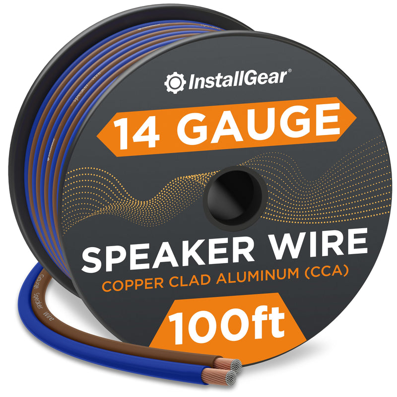 14 Gauge Speaker Wire, 100 Feet Wire, 14 AWG Speaker Wire, True Spec Soft