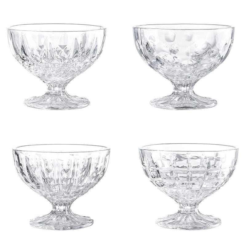 8 Ounce Glass Dessert Bowls 41 x 33 Inch Ice Cream Bowl Glass Set