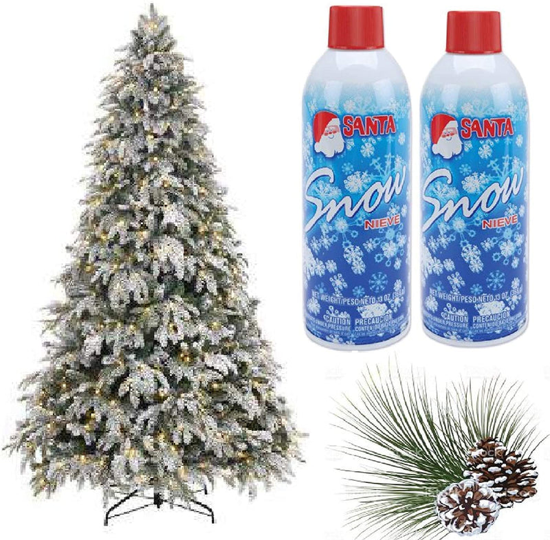 Winter Textured Snow Spray - 2 Pack 13oz Aerosol Bottles - Fake Snow,