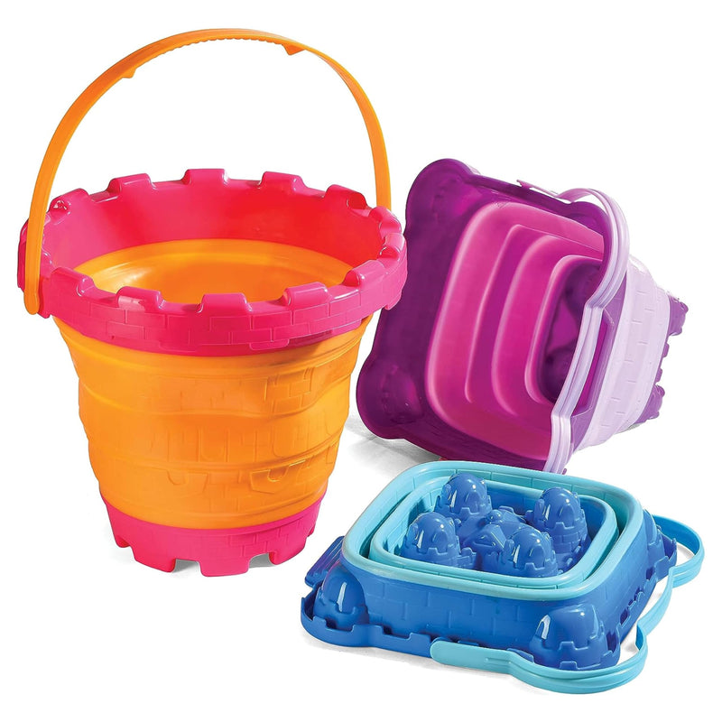 Sand Castle Kit Bucket Beach Toy Bucket Set of 4 Sand Castle Molds