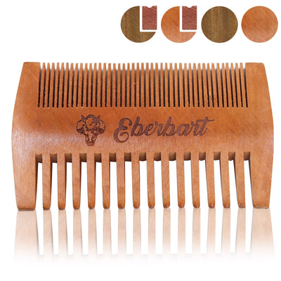 Beard comb, anti-static real wood comb for a naturally groomed beard