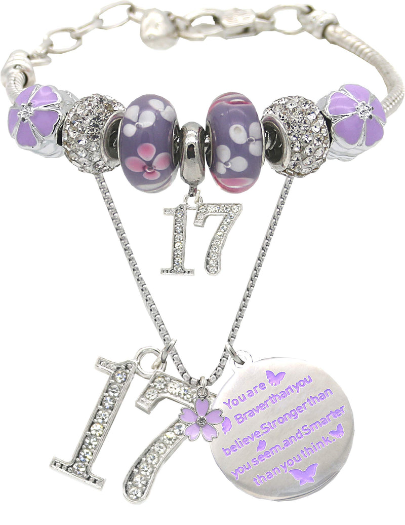 17th Birthday Gift, 17th Birthday Necklace, 17th Birthday Necklace for Girls, 17th