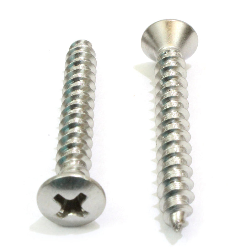 8 x 1" Stainless Steel (100pcs) Oval Head Wood Screws 18-8 (304) to choose from