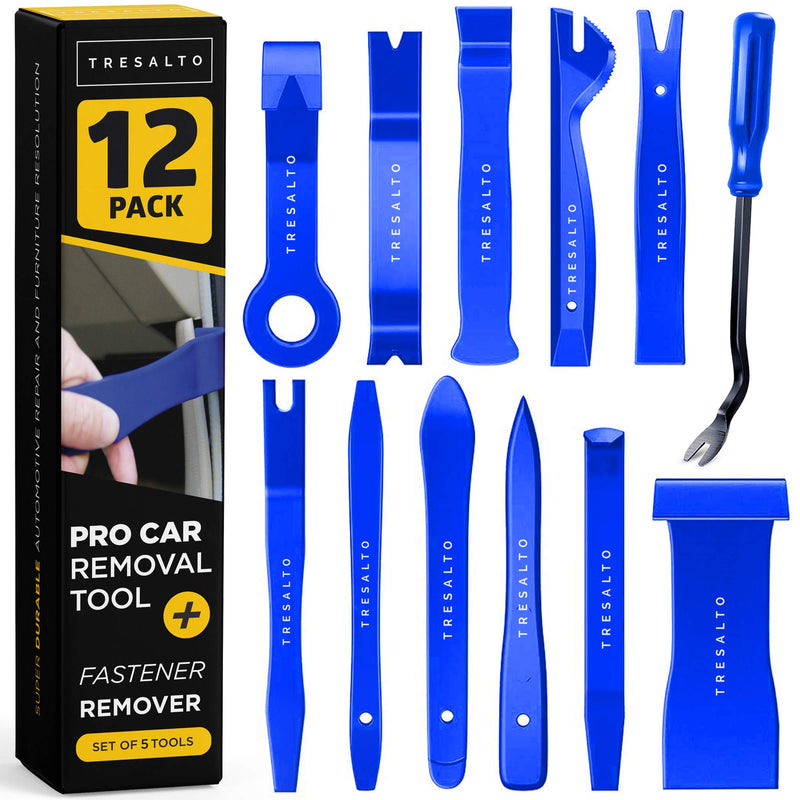 Car Trim Removal Tool Set - 12 Pieces (No Scratch Plastic Pry Tool Set) - Car Trim