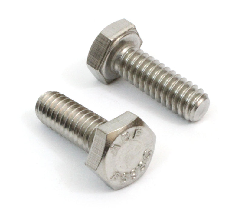 5/16"-18 x 1" Stainless Steel Hex Head Screws (50pcs) - 18-8 Stainless Steel Self