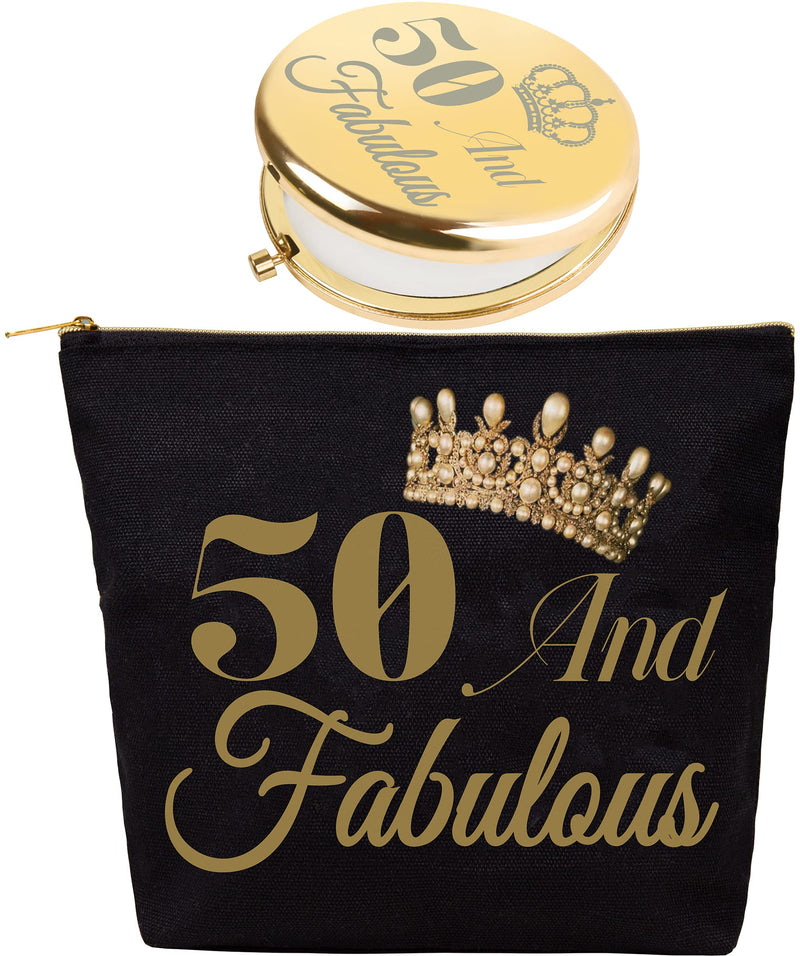 50th birthday gifts for women, 50th birthday pocket mirror, gifts for women