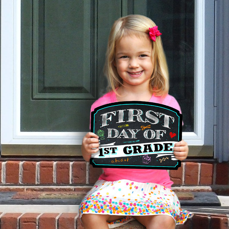 First Day of School Photo Prop Rigid Coroplast Sign 10" x 62"