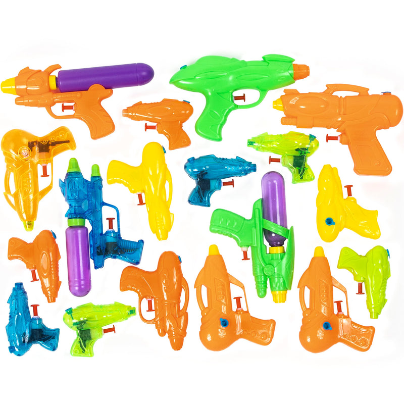 Water Gun Set - 18 pieces water cannons and water jets, large quantity of water guns