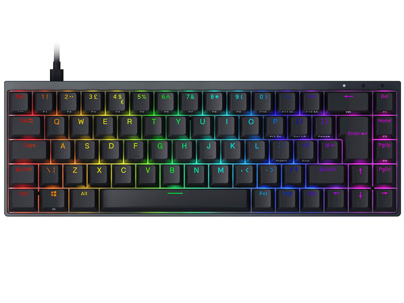 Mechanical Keyboard Hades 6965 Layout Iso Uk Aluminum Case Double Shot