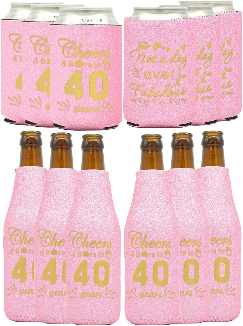 40th Birthday Gifts for Women, 40th Birthday Gifts, 40th Birthday Can Cooler, 4th