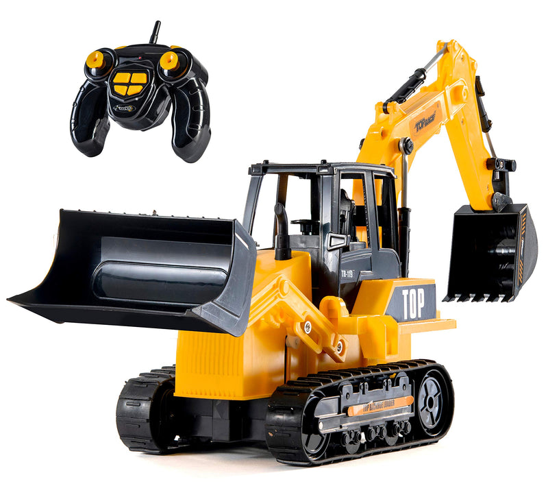 Fully functional 8 channel remote control excavator - excavator toy for boys