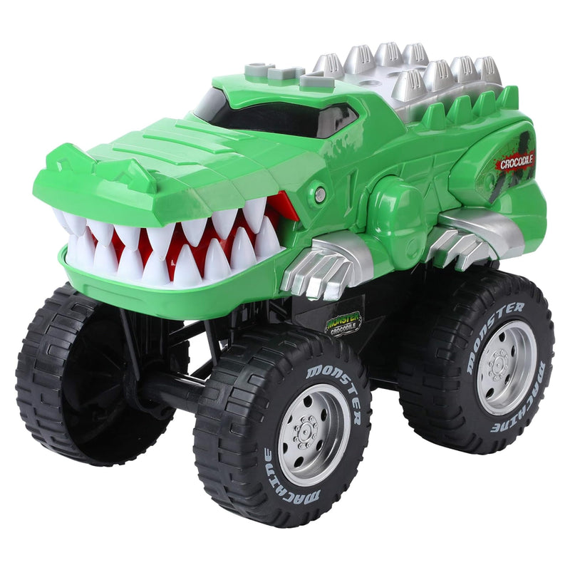 Crocodile Monster Truck - Oversized Motorized Wheel - Battery Operated Toddler