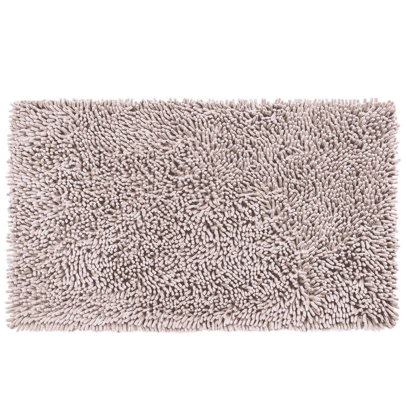 Soft Plush Microfiber Bathroom Rug, Extra Absorbent Bath Mat - Non-Slip Shaggy