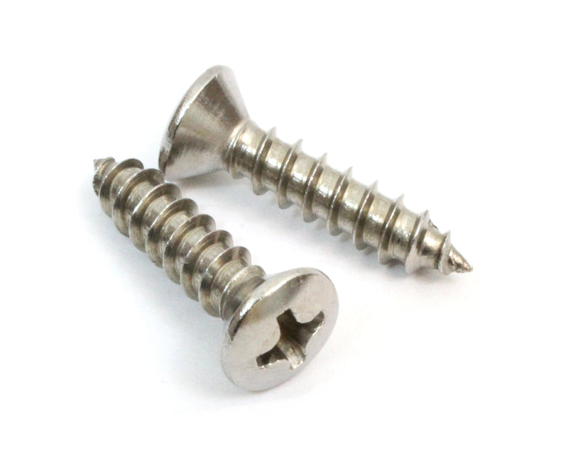 8 x 3/4" Stainless Steel (100pcs) Oval Head Wood Screws 18-8 (304)