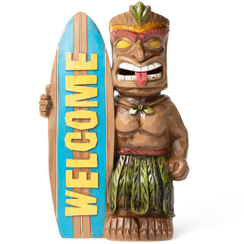 Ukulele Tiki Solar Light for Home and Outdoor Decoration Ukulele Tiki Statue Solar