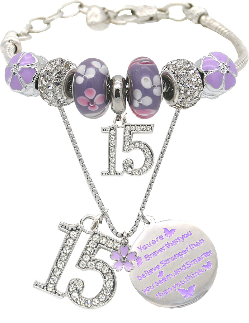 15th Birthday Bracelet Necklace Base Para Copas De 15