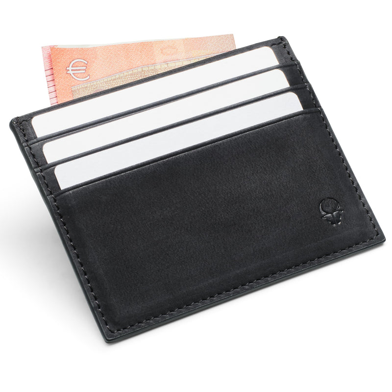 Vancouver Slim Rflocking Leather Wallet for Men Opening on the Side