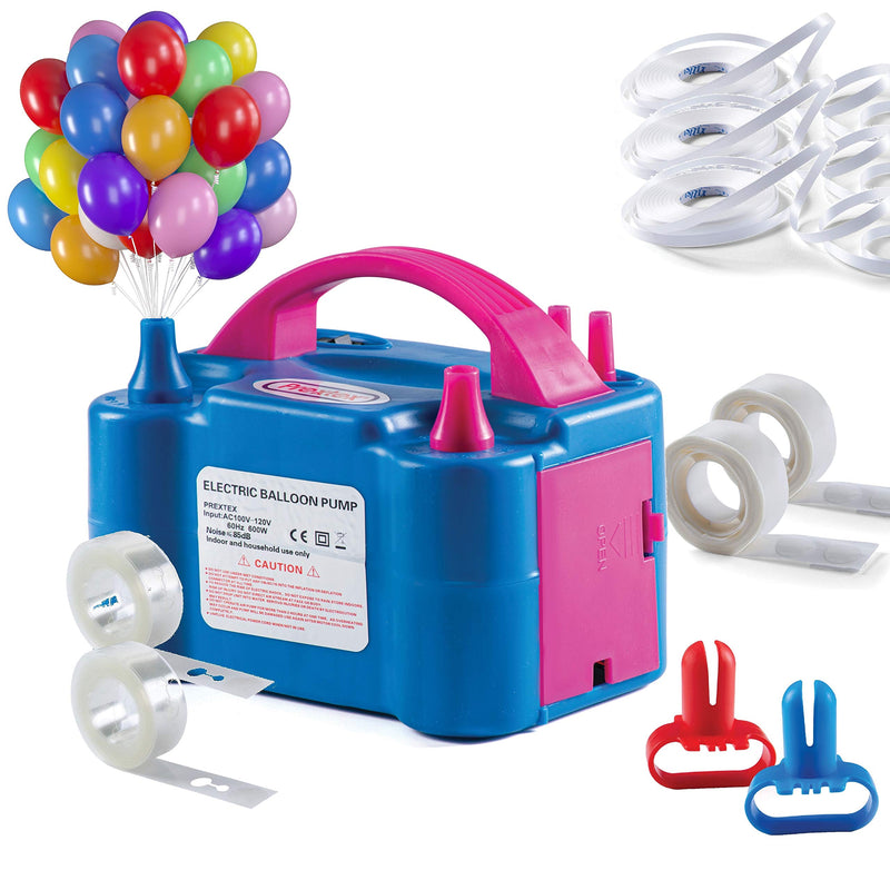 Balloon Pump with 85 Piece Balloon Decoration Kit - 110V Electric Air Blower