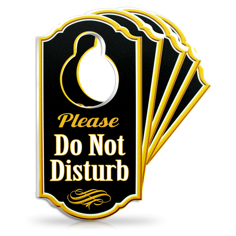 Pack of 5 Do Not Disturb Door Signs - Do Not Disturb Sign 1/4 Inch