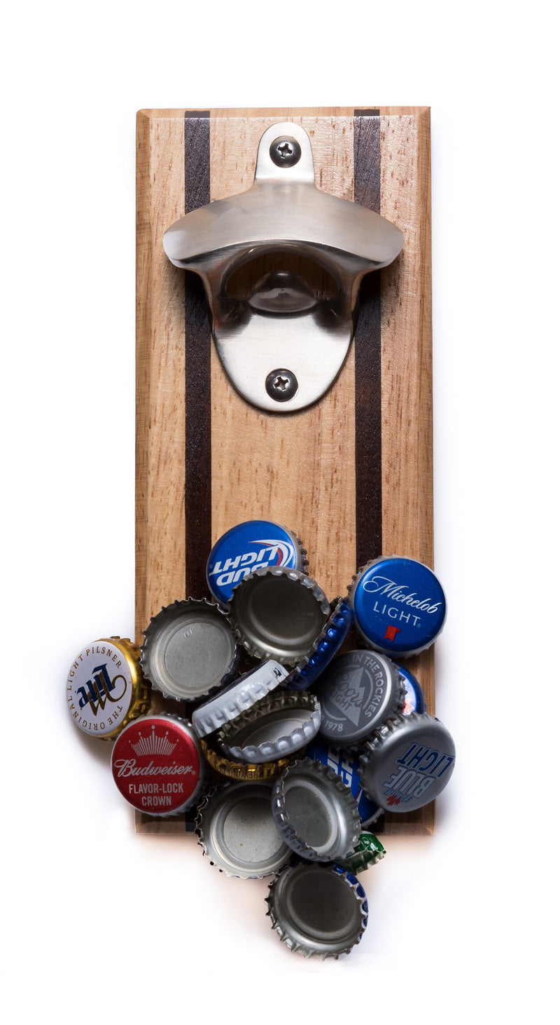 , Capmags Strong Magnetic Beer Opener and Cap Catcher Made of Zinc Alloy - Metal