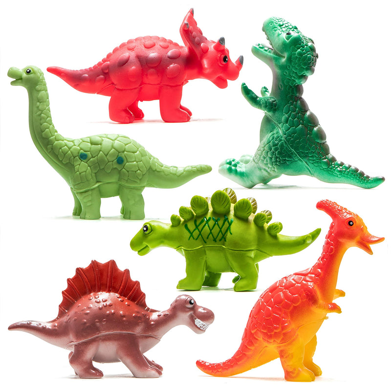 Dinosaur Bath Toys 6 Piece Set for Babies Toddlers Dinosaur Toys - Baby Dinosaurs