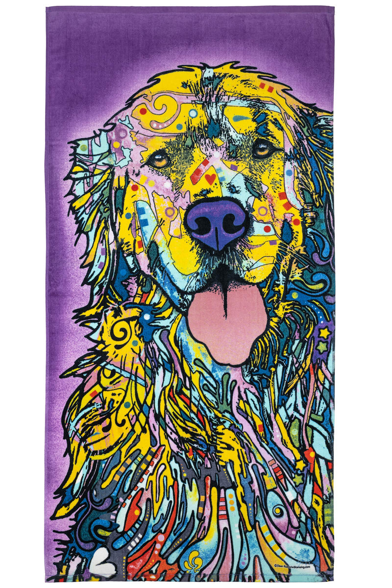 Colorful Dog Beach Towel for Men Boys Girls Kids Women Dog Bath Towel