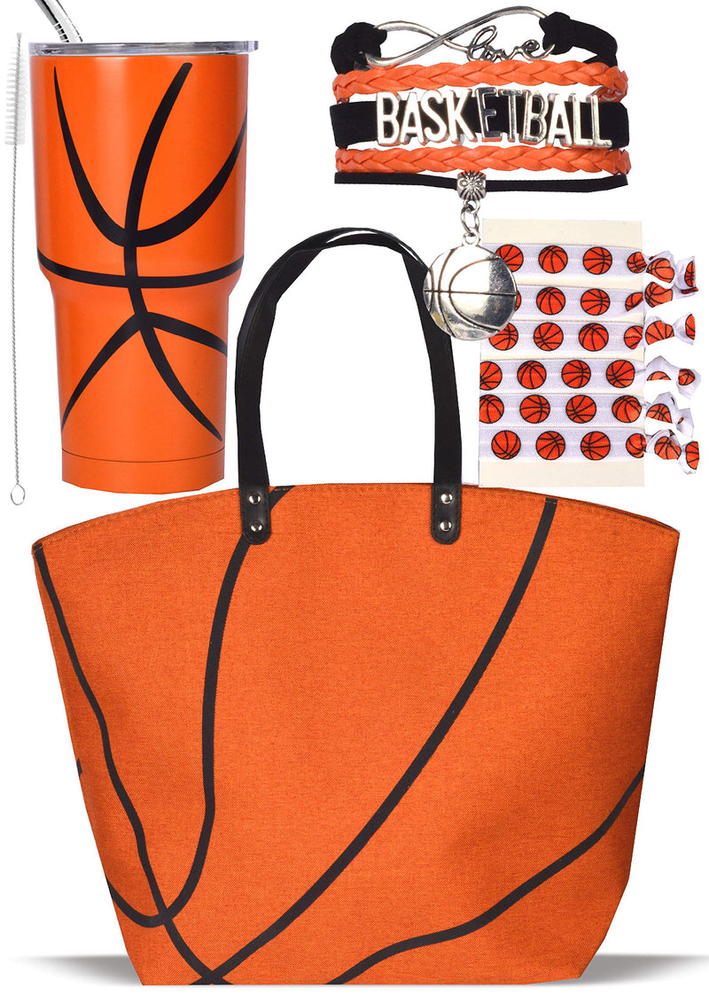 Basketball Tote Bag for Woman, Basketball Mug, Christmas Gifts, Basketball