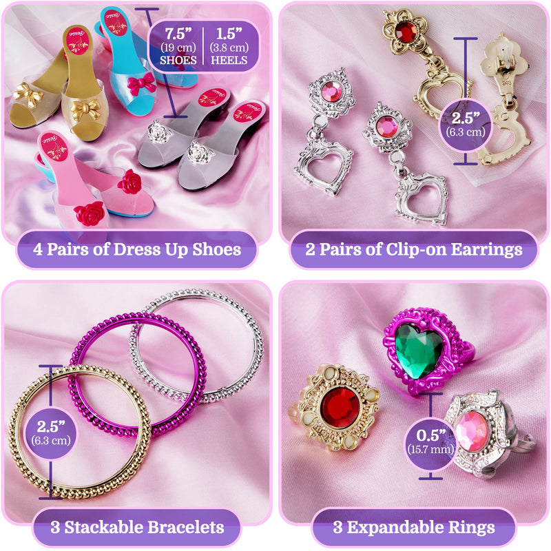 Princess Toddler Dress Up Shoes and Jewelry for Little Girls - Toddler Game