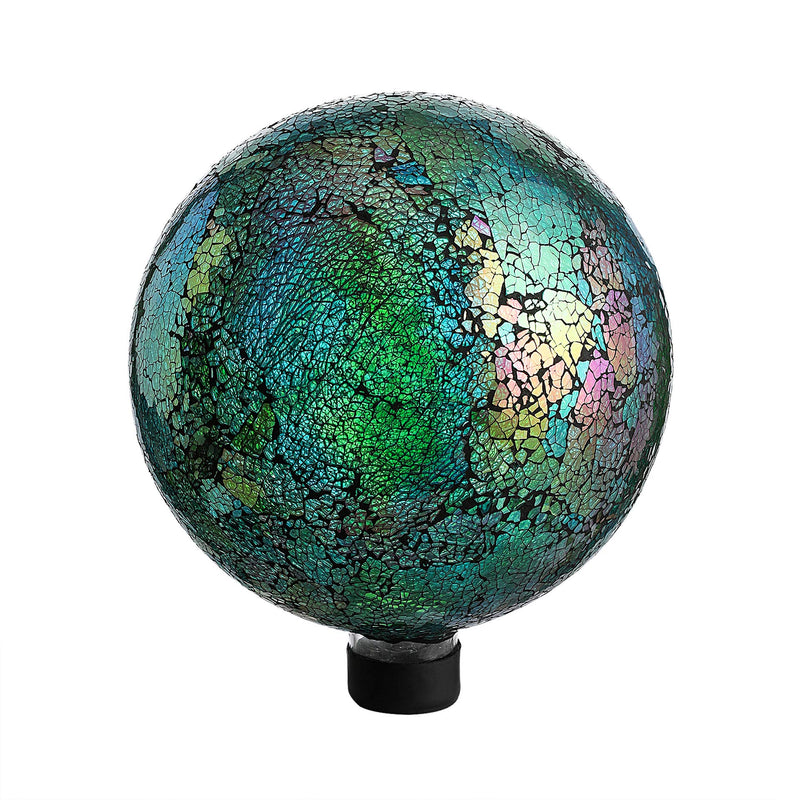 Gazing Ball Garden Gazing Ball Stand 10 Inch Mosaic Colorful Globe