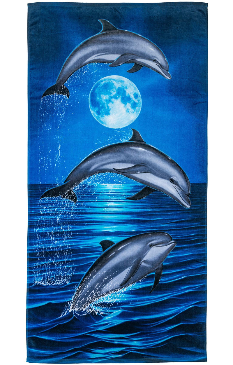 Dolphin Beach Towel for Girls Dolphin Bath Towel Print 30" x 60" Pool Towel