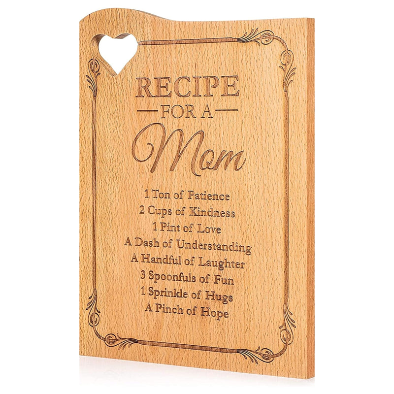 12" x 9" Wooden Cutting Boards for Mom Engraved "Mother Poem - Kitchen"