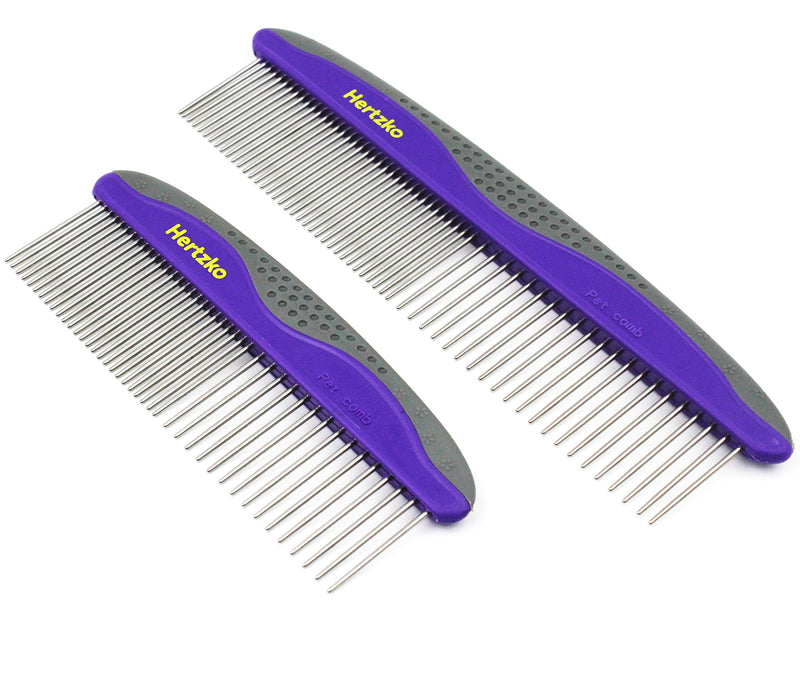 Pet Combs - small and large comb included for small and large areas - removable