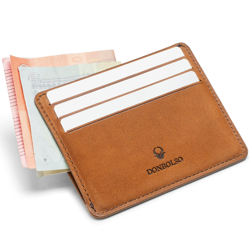 Vancouver Slim Rflocking Leather Wallet for Men Opening on the Side