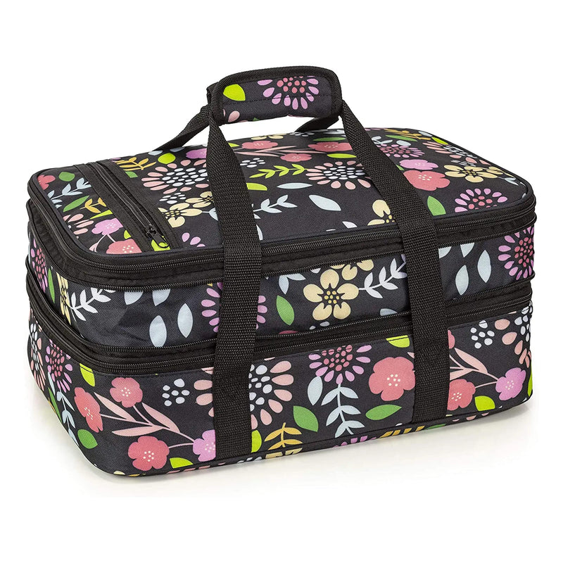 Double Casserole Travel Bag - Insulated Food Container - Food Warmer