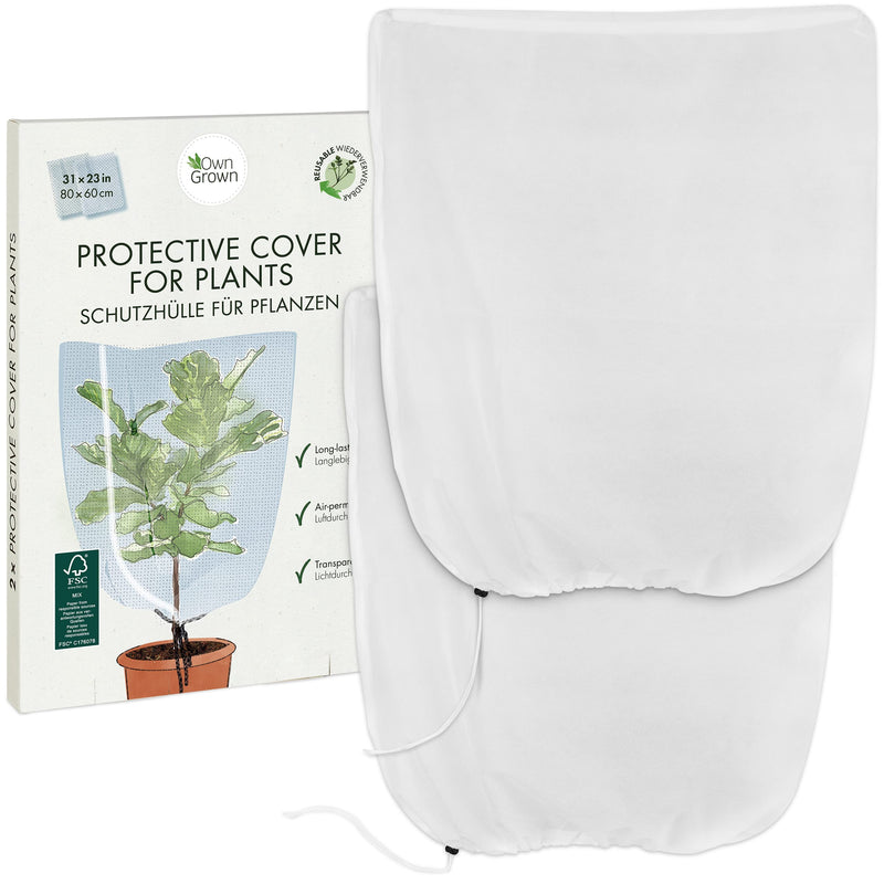 Plant protection winter 2x winter protection for plants, breathable light transmission