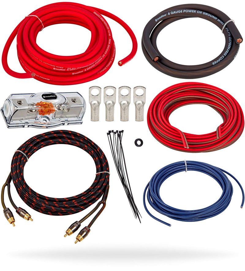 4 Gauge Amplifier Wiring Kit, Amplifier Wiring Kit with Amplifier Installation Wiring, True Spec