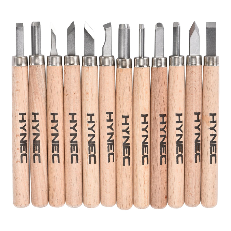 Hynec Tech Wood Carving Knife Set with 12 Pieces Precise Carving Made Easy