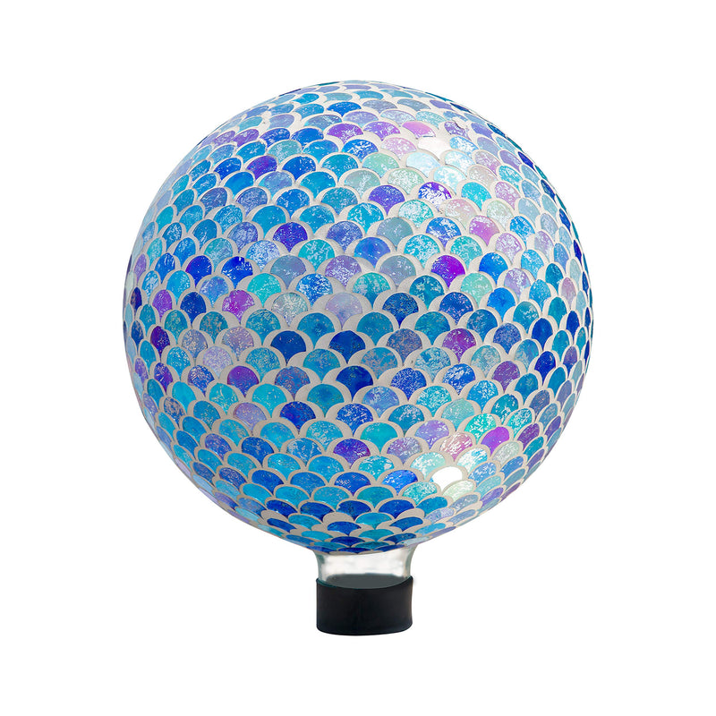 10" Glass Ball Mosaic Colorful Ball Iridescent