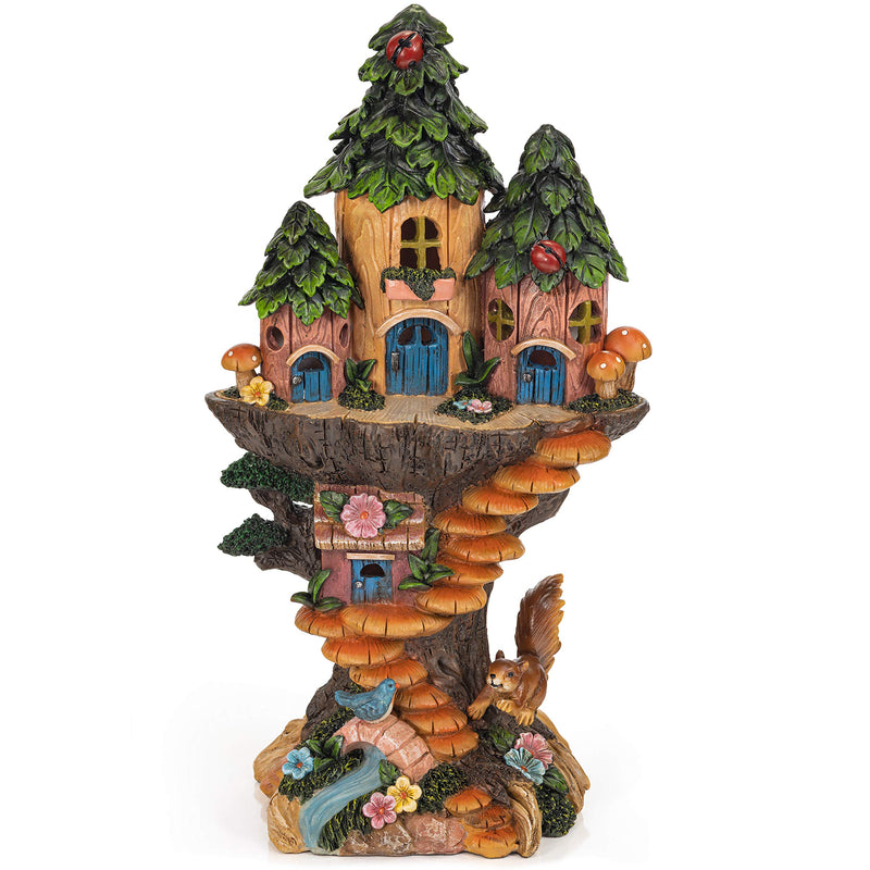 Mystical Dwarf Treehouse Solar Light for Home and Outdoor Decoration, Dwarf Treehouse