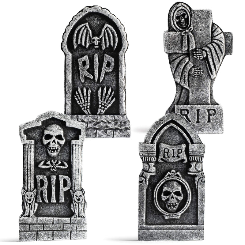 Halloween Cemetery Decorations, Rep Gravestone Lightweight Foam, Halloween Decorations