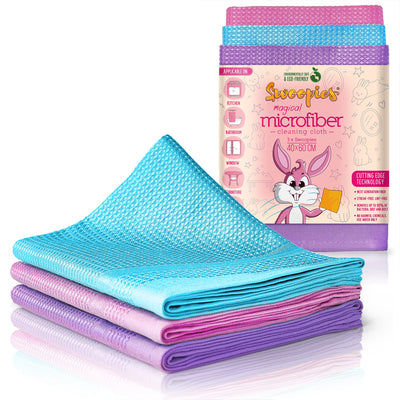 Pack of 3 streak-free all-purpose microfibre cloths. Magic cleaning cloths