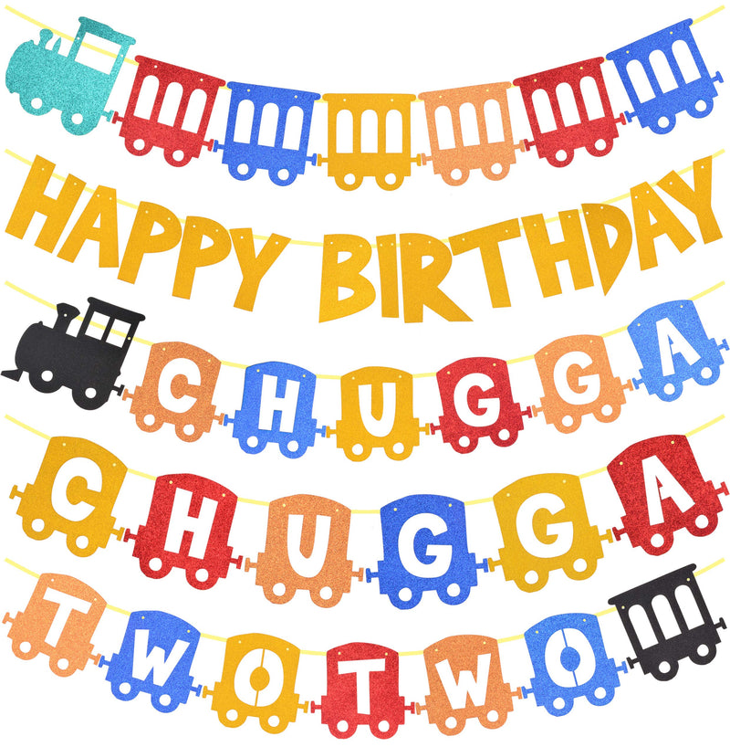 Train 2nd Birthday Party Supplies, Chugga Chugga Two Two Train 2nd Birthday