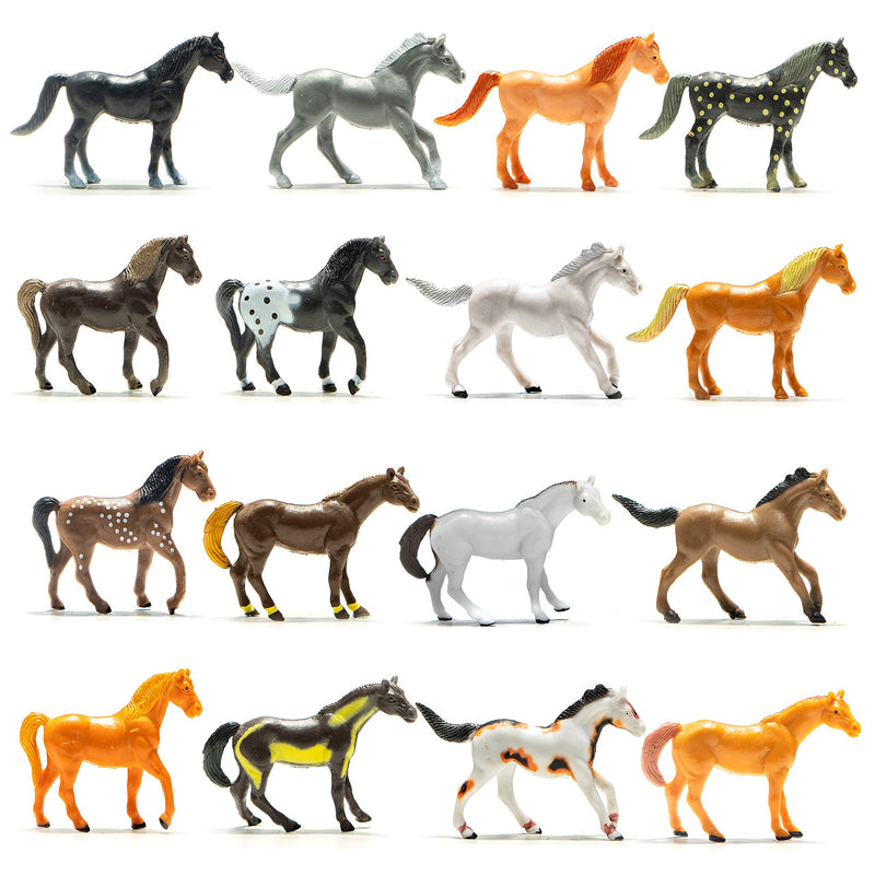 Plastic Toy Horse Party Favors Pack of 16