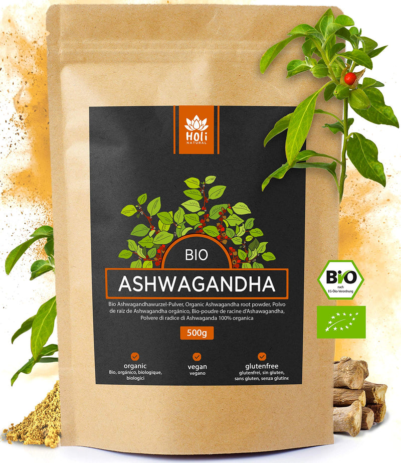 Organic Ashwagandha Root Powder 500g Real Indian Withania