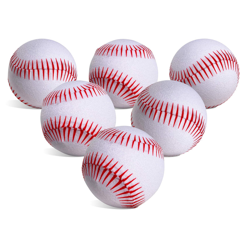 Tee Balls (Pack of 6) Soft Baseball Balls for Kids Compatible with Franklin Grow-With-M