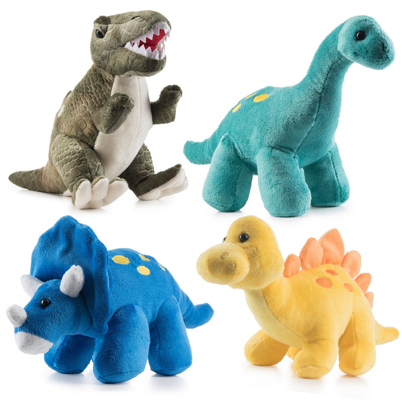 High Quality Plush Dinosaurs 4 Pack 10 Long Great Gift for Children