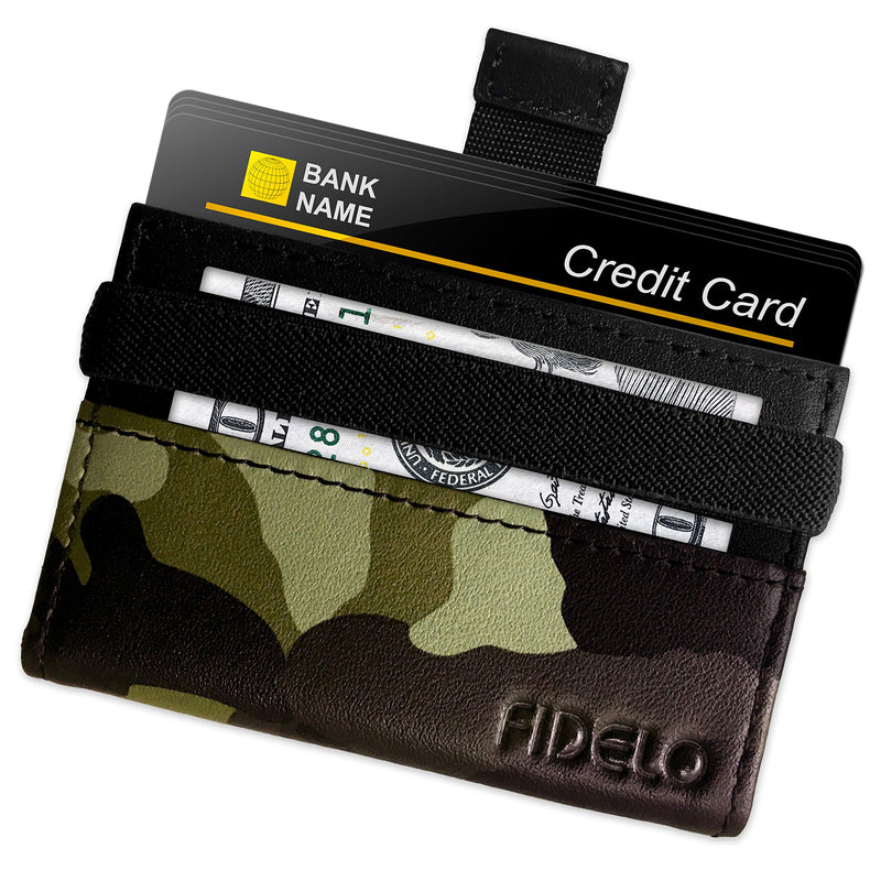 Minimalist Wallet with Credit Card Holder for Men, Slim Wallet - RFID Blocking + Full