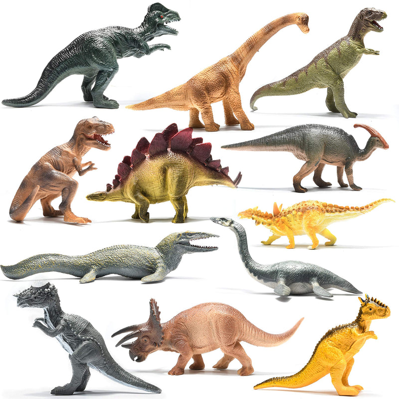 Large Dinosaur Figures Made of Plastic Realistic Look Various Figures